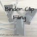 Binding Clip Filing