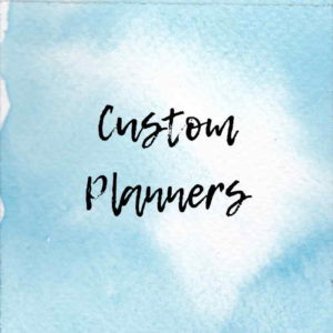 custom printable planners