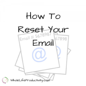 How To Reset Your Email