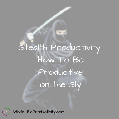 Stealth Productivity