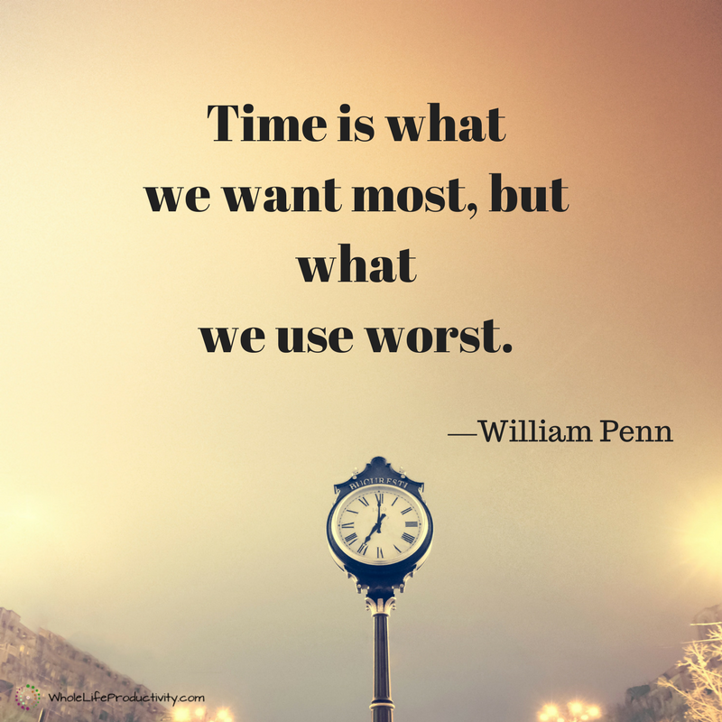 Time is what we want most